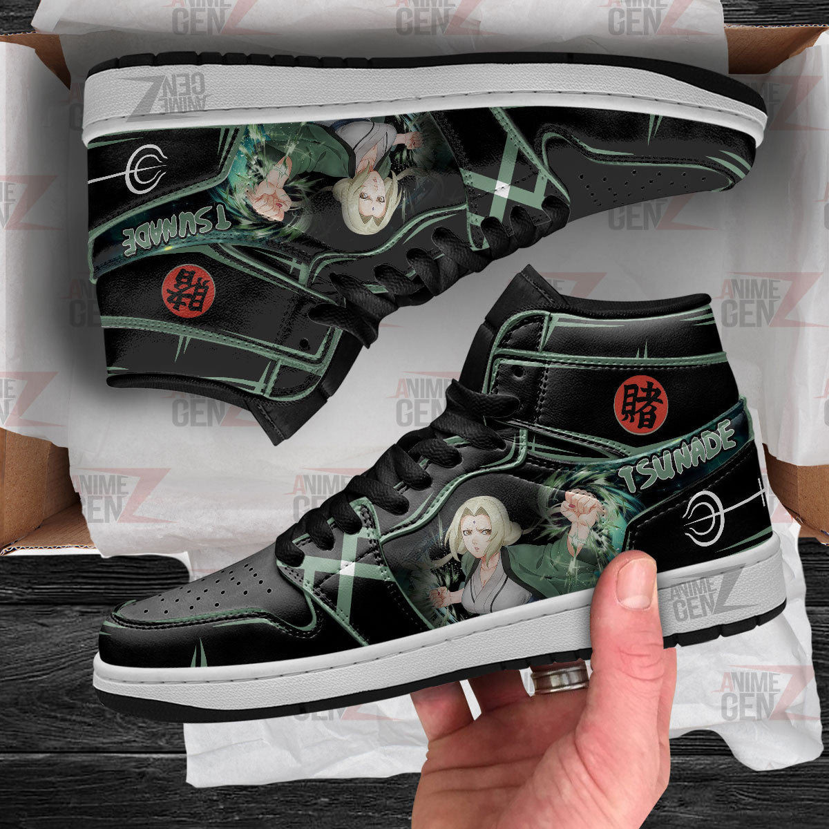 Naruto Tsunade JD Sneakers Custom Anime Shoes