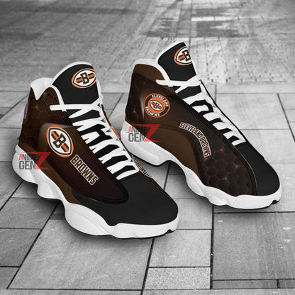 Cleveland Browns Air Jordan 13 Sneakers NFL Custom Sport Shoes