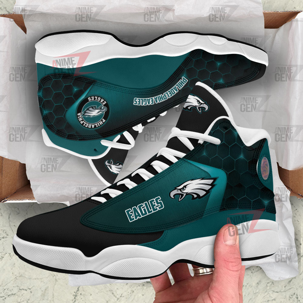 Philadelphia Eagles Air Jordan 13 Sneakers NFL Custom Sport Shoes