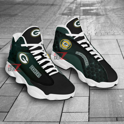 Green Bay Packers Air Jordan 13 Sneakers NFL Custom Sport Shoes