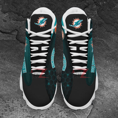 Miami Dolphins Air Jordan 13 Sneakers NFL Custom Sport Shoes