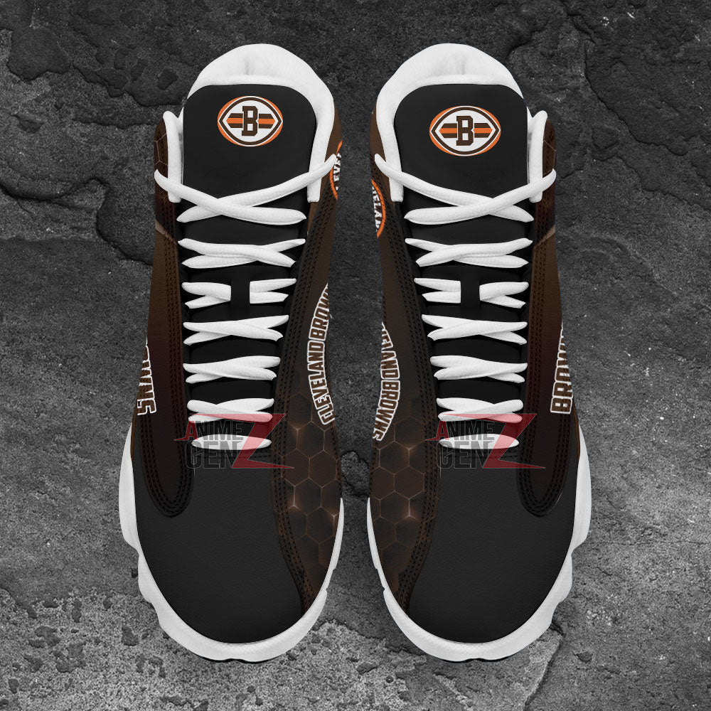 Cleveland Browns Air Jordan 13 Sneakers NFL Custom Sport Shoes
