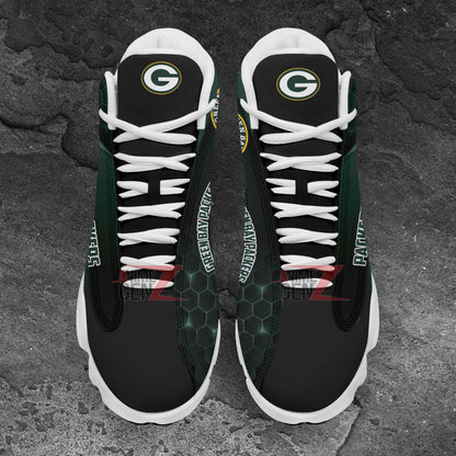 Green Bay Packers Air Jordan 13 Sneakers NFL Custom Sport Shoes