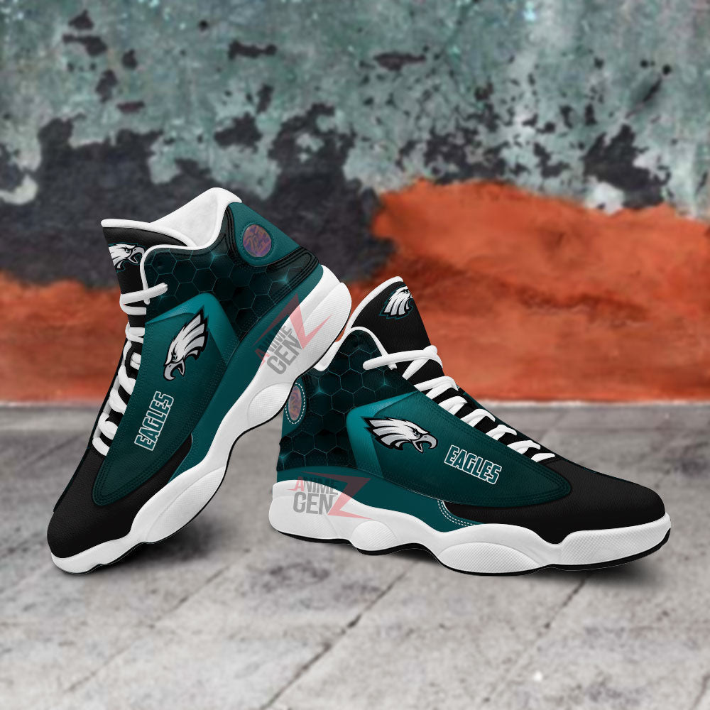 Philadelphia Eagles Air Jordan 13 Sneakers NFL Custom Sport Shoes