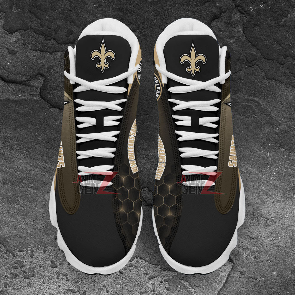 New Orleans Saints Air Jordan 13 Sneakers NFL Custom Sport Shoes Th221001-02