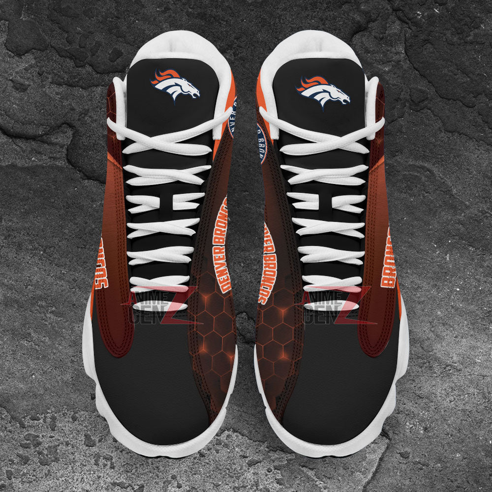 Denver Broncos Air Jordan 13 Sneakers NFL Custom Sport Shoes
