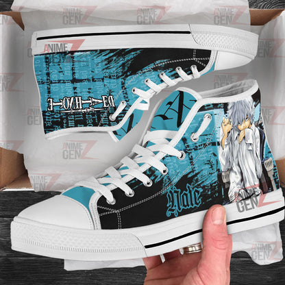 Death Note Nate High Top Shoes Custom Anime Shoes