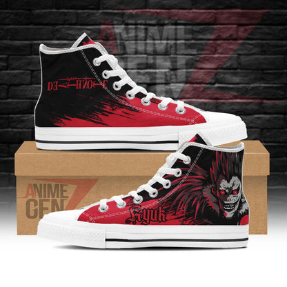 Death Note Ryuk High Top Shoes Custom Anime Shoes