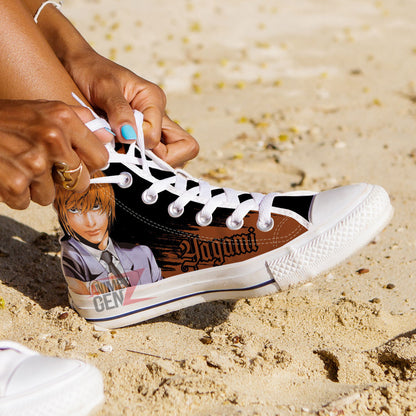 Death Note Yagami Light High Top Shoes Custom Anime Shoes