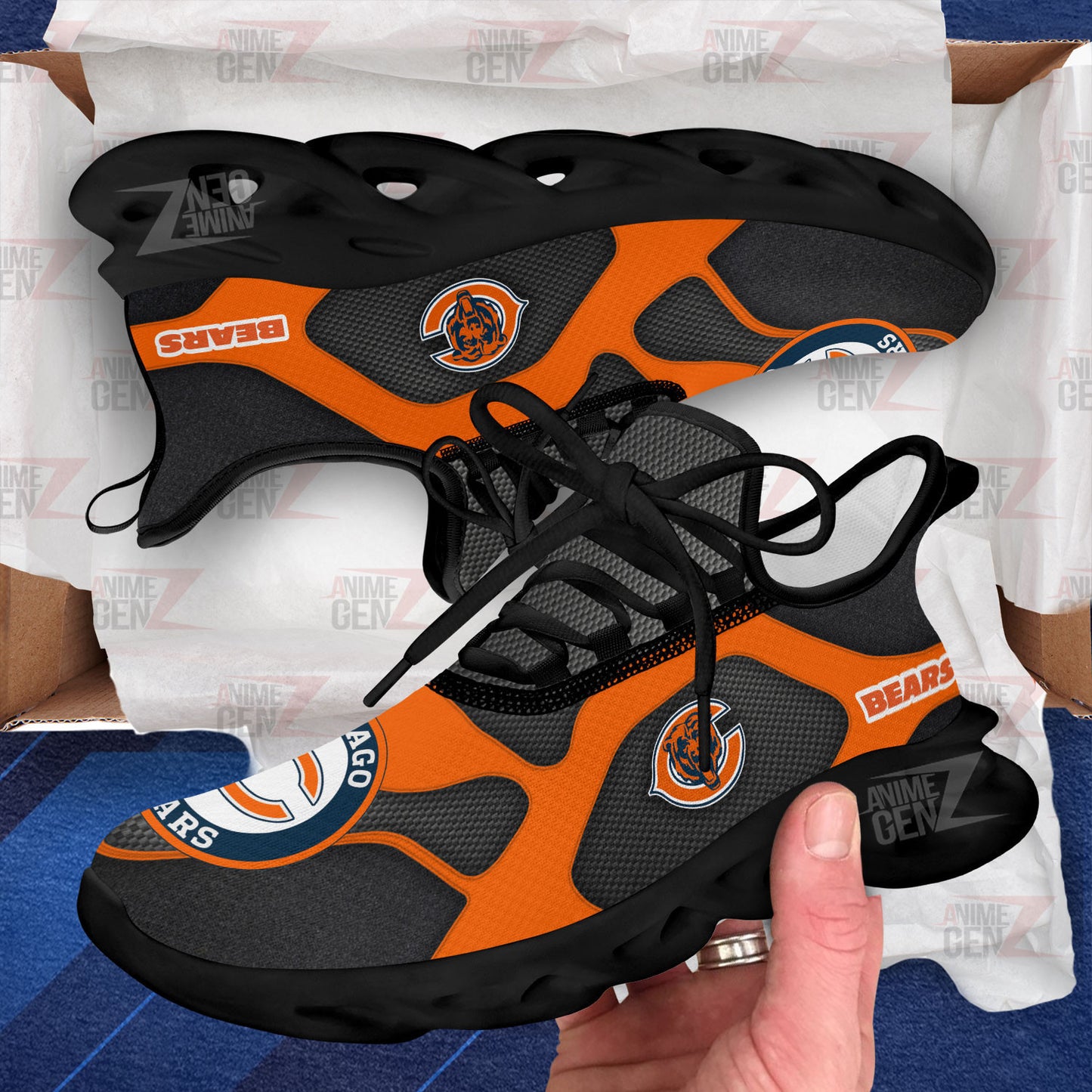 Chicago Bears Sneakers NFL Custom Sports Shoes