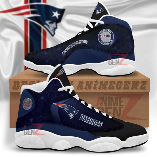 New England Patriots Air Jordan 13 Sneakers NFL Custom Sport Shoes