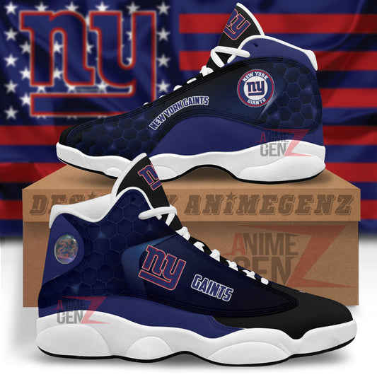 New York Gaints Air Jordan 13 Sneakers NFL Custom Sport Shoes