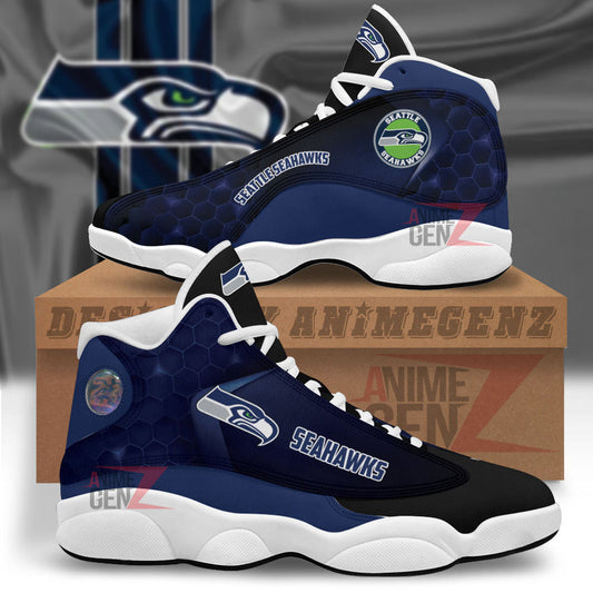 Seattle Seahawks Air Jordan 13 Sneakers NFL Custom Sport Shoes