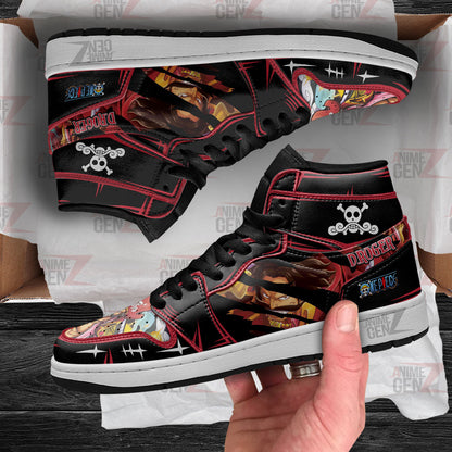 One Piece Gold D.Roger JD Sneakers Custom Anime Shoes