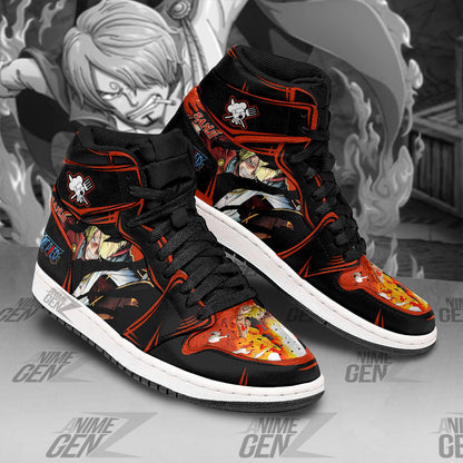One Piece Sanji JD Sneakers Custom Anime Shoes