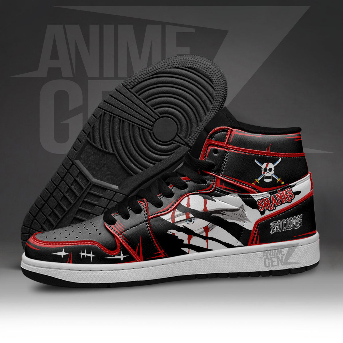 One Piece Shanks JD Sneakers Custom Anime Shoes