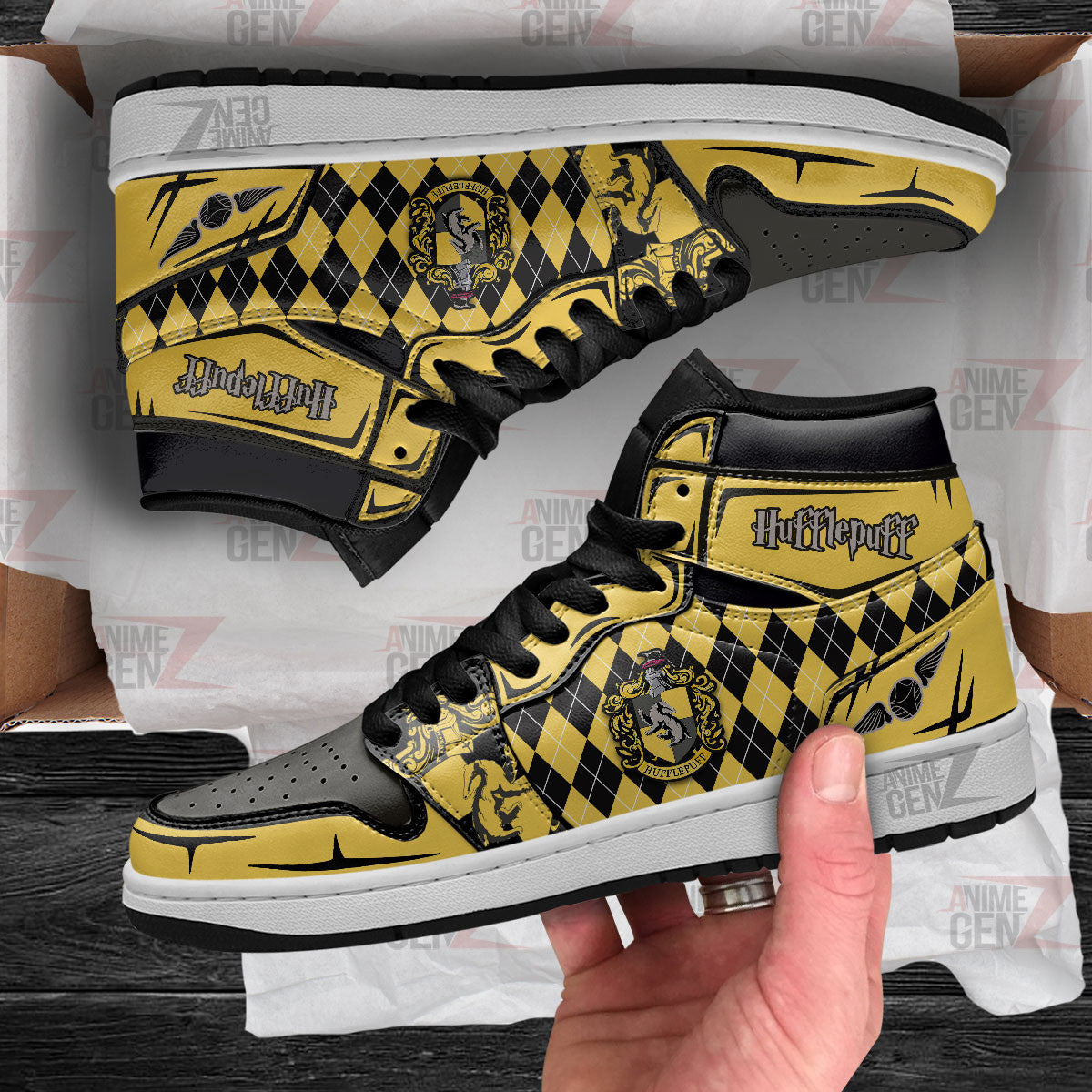 Harry Potter Hufflepuff JD Sneakers Custom Anime Shoes