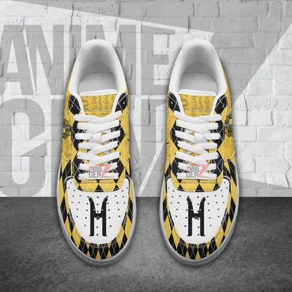 Harry Potter Hufflepuff Air Force Sneakers Custom Anime Shoes