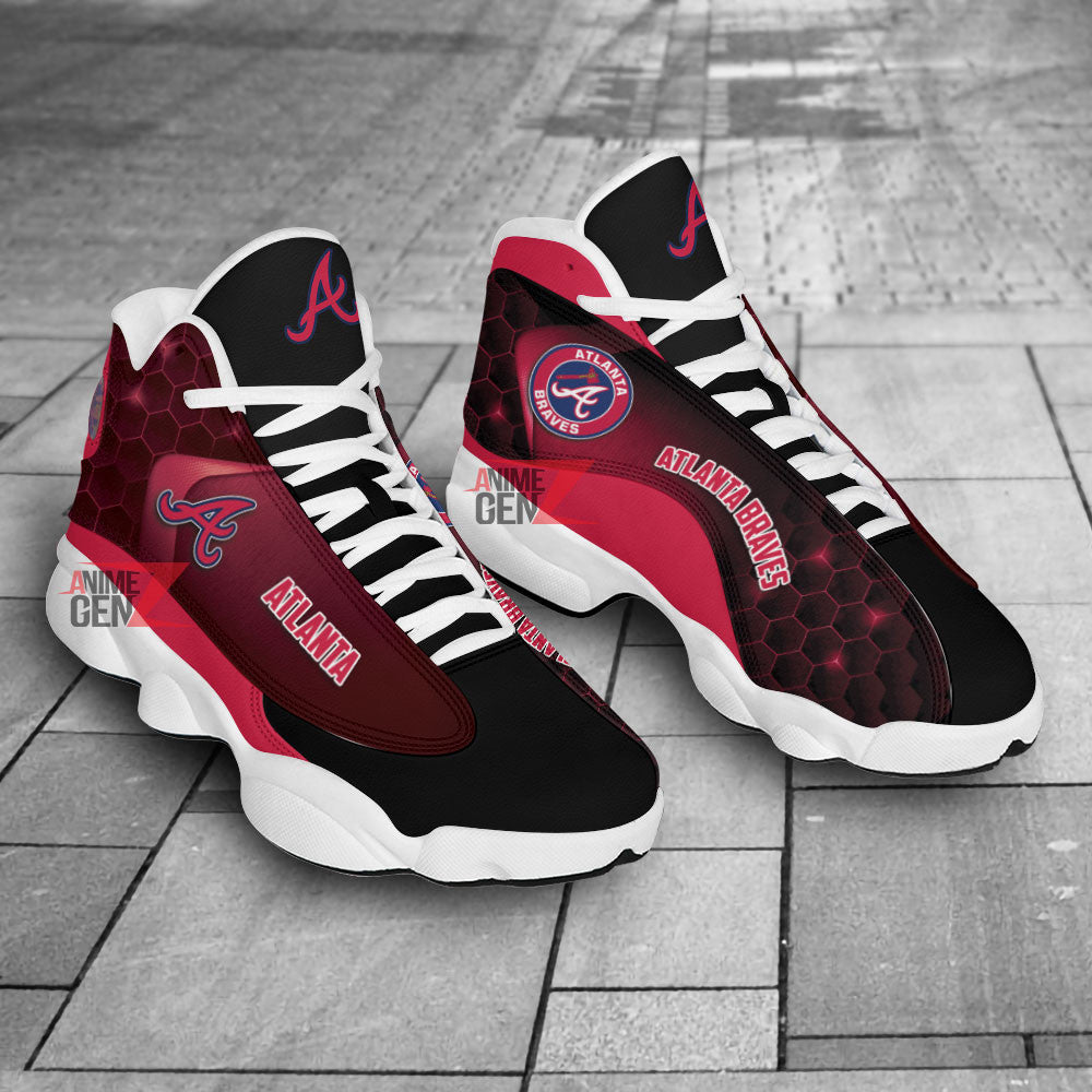 Atlanta Braves Air Jordan 13 Sneakers MLB Custom Sports Shoes