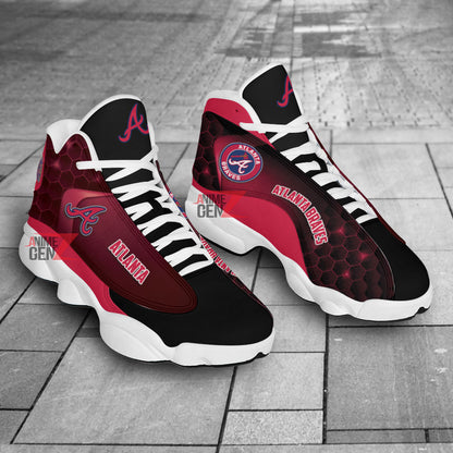 Atlanta Braves Air Jordan 13 Sneakers MLB Custom Sports Shoes