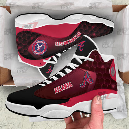 Atlanta Braves Air Jordan 13 Sneakers MLB Custom Sports Shoes