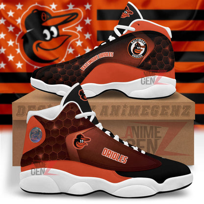 Baltimore Orioles Air Jordan 13 Sneakers MLB Custom Sports Shoes