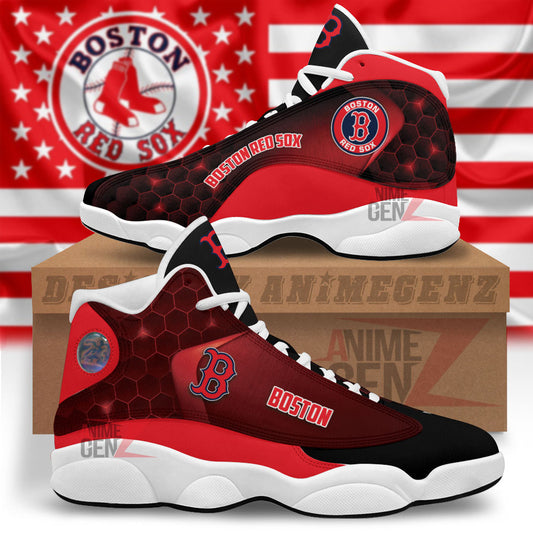 Boston Red Sox Air Jordan 13 Sneakers MLB Custom Sports Shoes