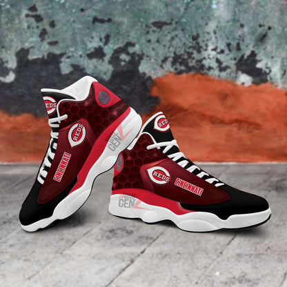 Cincinnati Reds Air Jordan 13 Sneakers MLB Custom Sports Shoes