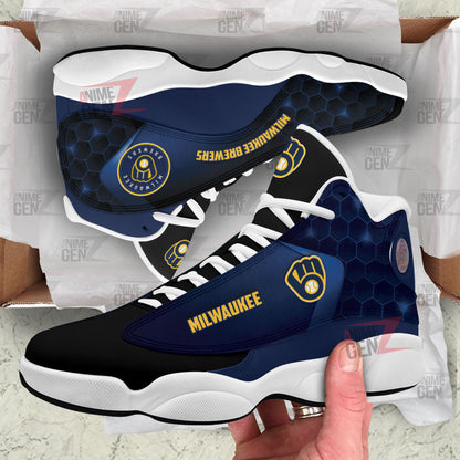 Milwaukee Brewers Air Jordan 13 Sneakers MLB Custom Sports Shoes