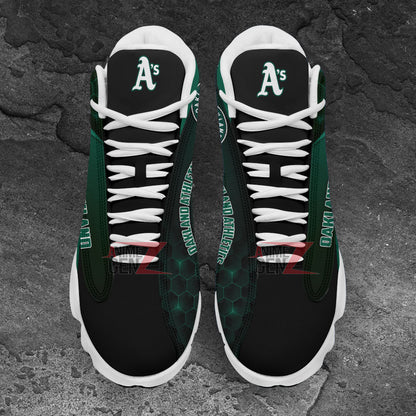 Oakland Athletics Air Jordan 13 Sneakers MLB Custom Sports Shoes