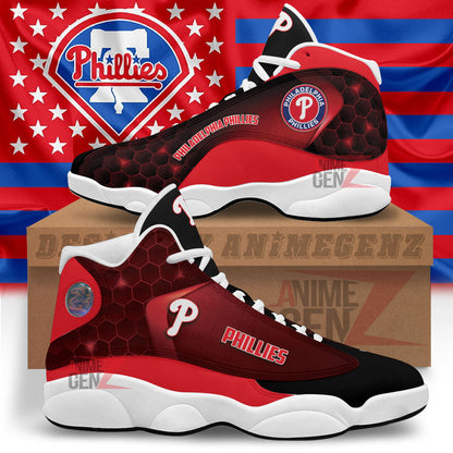 Philadelphia Phillies Air Jordan 13 Sneakers MLB Custom Sports Shoes