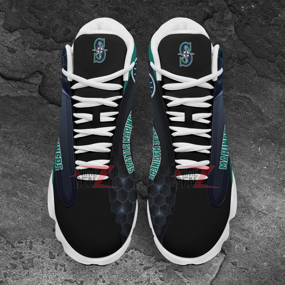 Seattle Mariners Air Jordan 13 Sneakers MLB Custom Sports Shoes