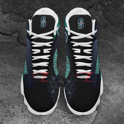 Seattle Mariners Air Jordan 13 Sneakers MLB Custom Sports Shoes