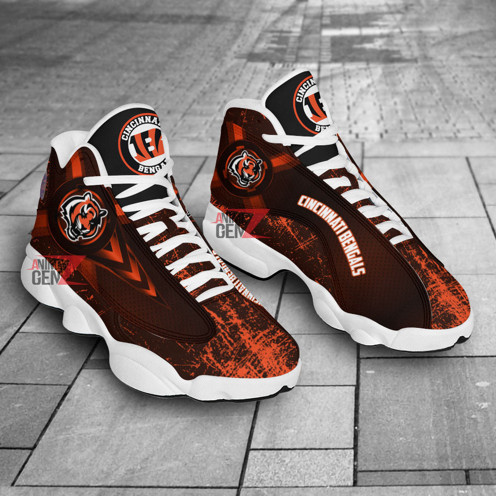 Cincinnati Bengals Air Jordan Sneakers 13 NFL Custom Sport Shoes