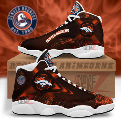 Denver Broncos Air Jordan Sneakers 13 NFL Custom Sport Shoes