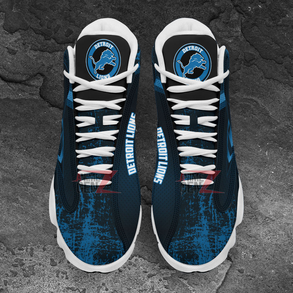 Detroit Lions Air Jordan Sneakers 13 NFL Custom Sport Shoes