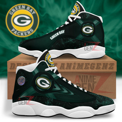 Green Bay Air Jordan Sneakers 13 NFL Custom Sport Shoes Th221107-13