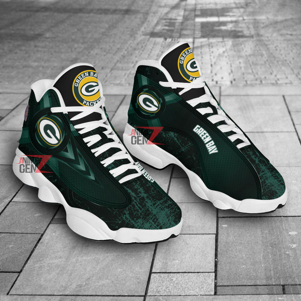 Green Bay Air Jordan Sneakers 13 NFL Custom Sport Shoes Th221107-13