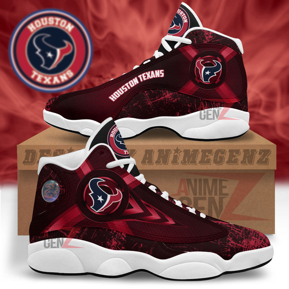 Houston Texans Air Jordan Sneakers 13 NFL Custom Sport Shoes