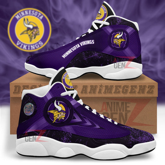 Minnesota Vikings Air Jordan Sneakers 13 NFL Custom Sport Shoes
