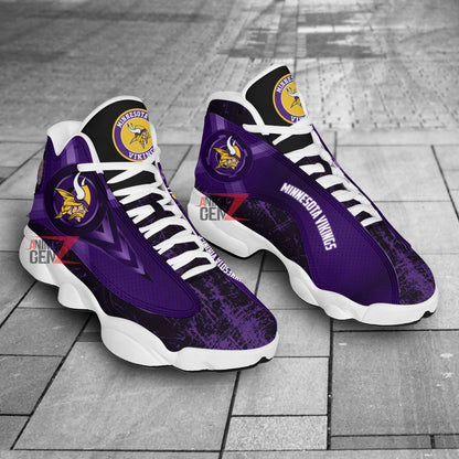 Minnesota Vikings Air Jordan Sneakers 13 NFL Custom Sport Shoes
