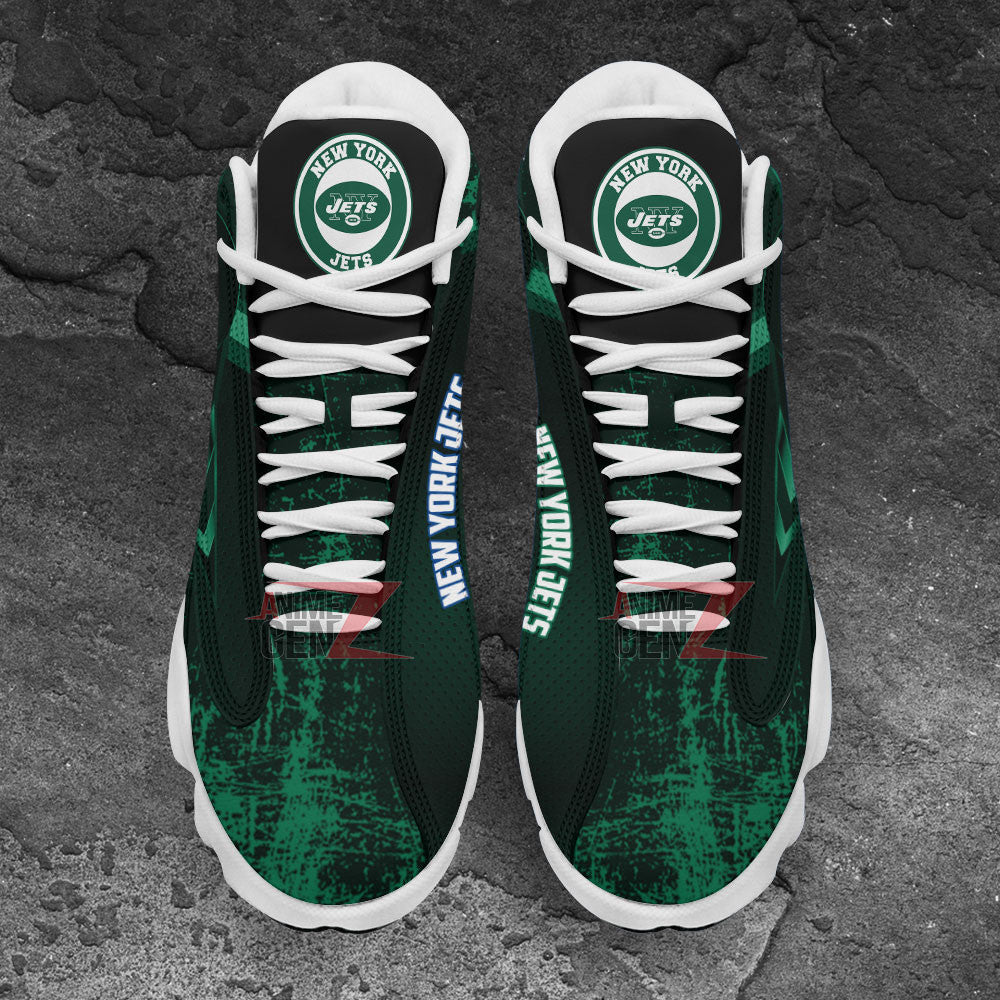 New York Jets Air Jordan Sneakers 13 NFL Custom Sport Shoes
