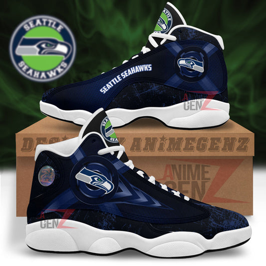 Seattle Seahawks Air Jordan Sneakers 13 NFL Custom Sport Shoes