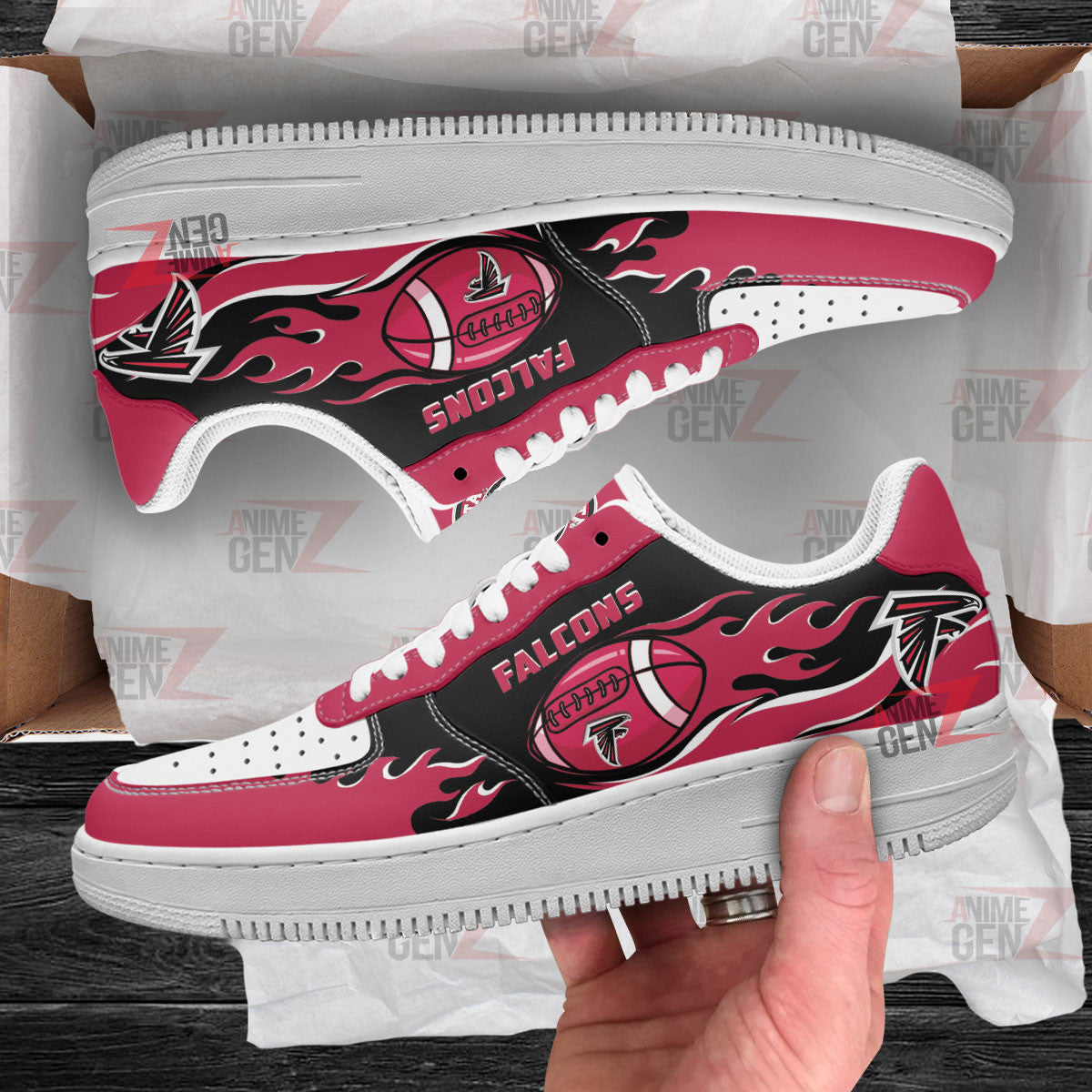 Atlanta Falcons Air Sneakers NFL Custom Sports Shoes