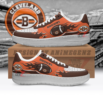 Cleveland Browns Air Sneakers NFL Custom Sports Shoes