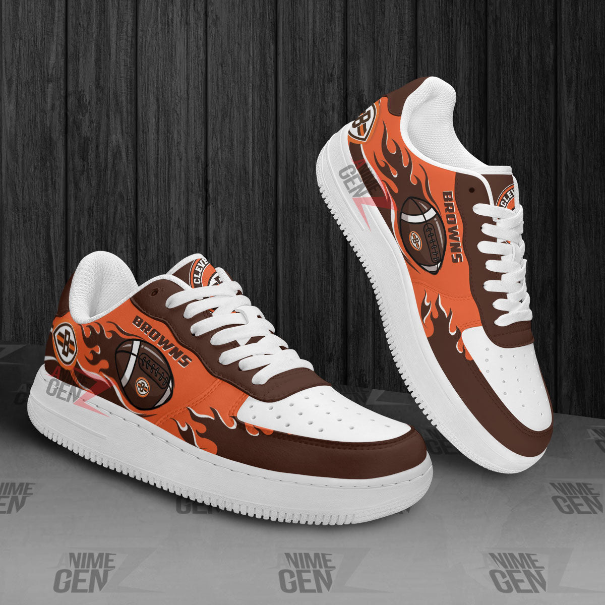 Cleveland Browns Air Sneakers NFL Custom Sports Shoes