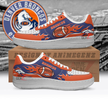 Denver Broncos Air Sneakers NFL Custom Sports Shoes