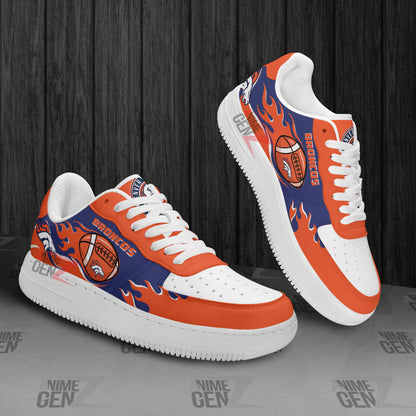 Denver Broncos Air Sneakers NFL Custom Sports Shoes