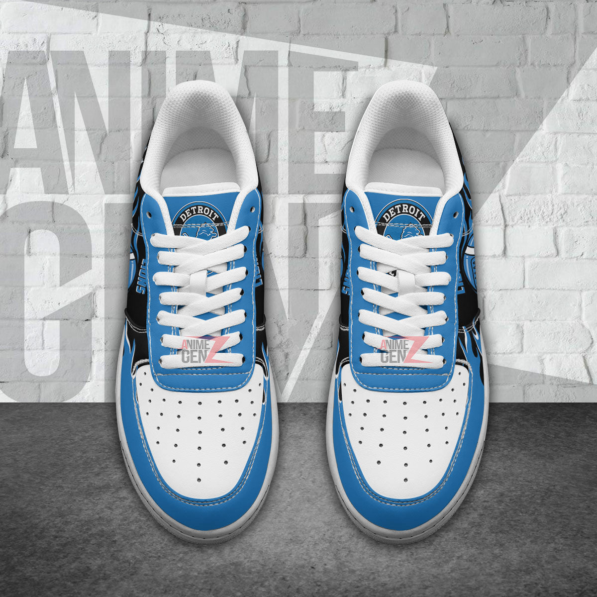 Detroit Lions Air Sneakers NFL Custom Sports Shoes