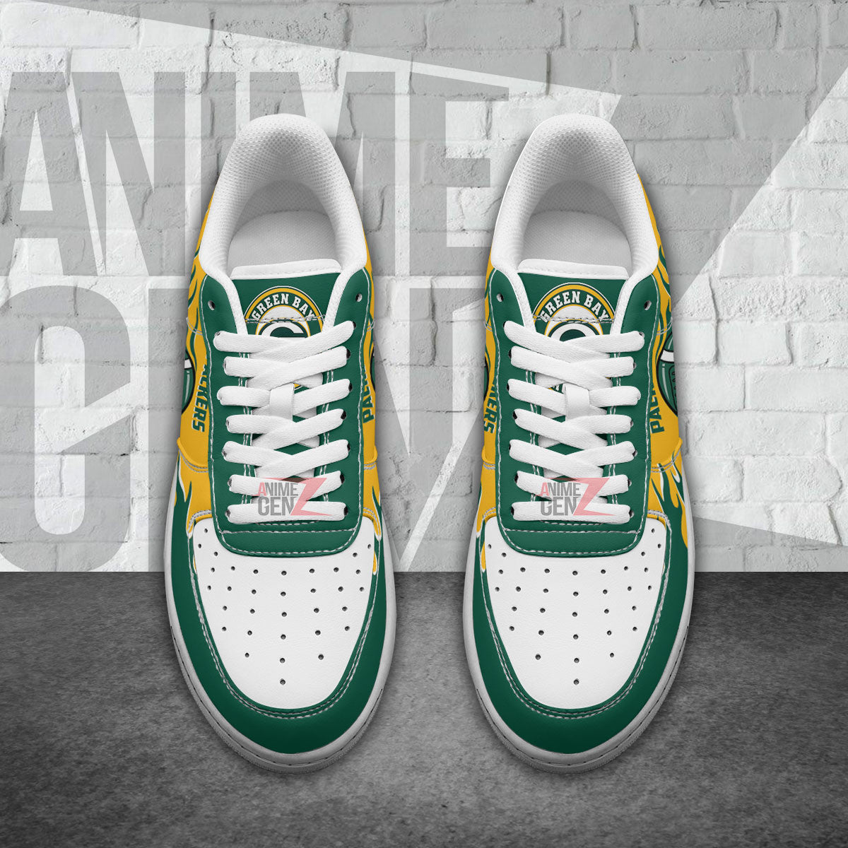 Green Bay Packers Air Sneakers NFL Custom Sports Shoes